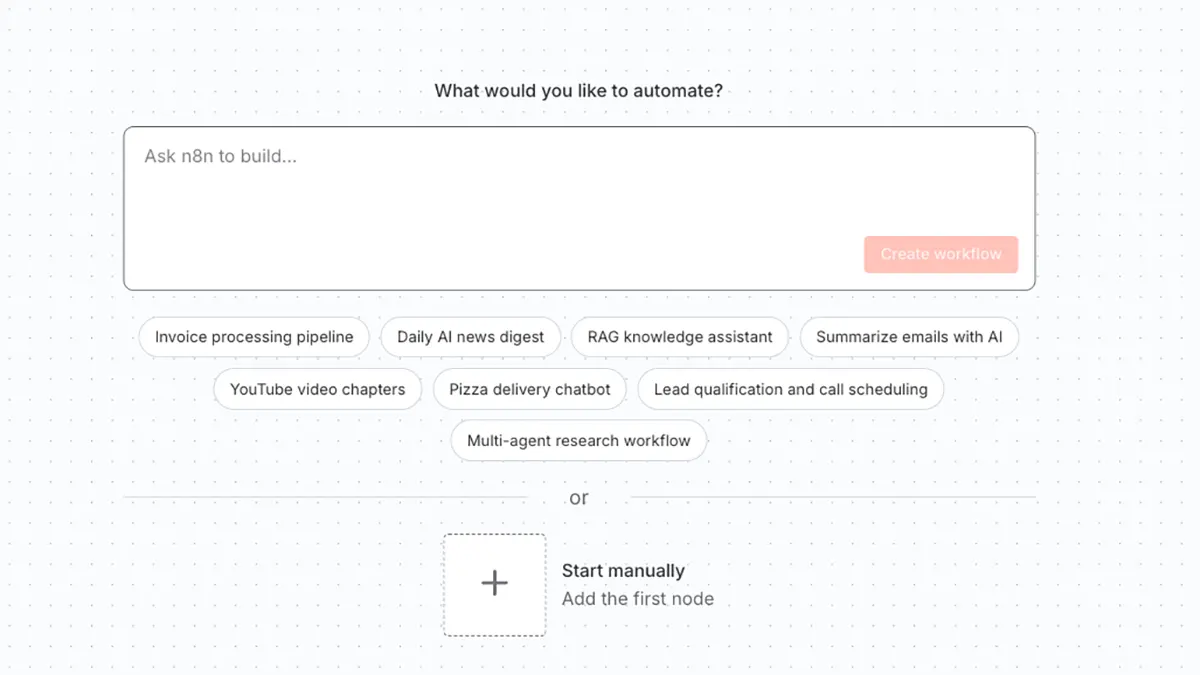 Ein AI Workflow von n8n